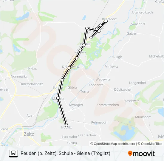 848 Bus Line Map