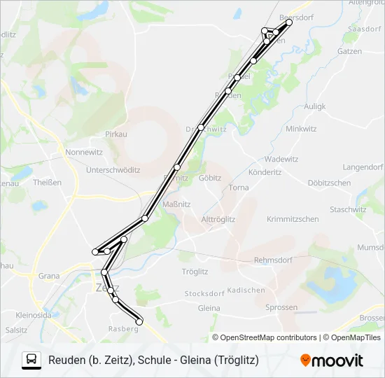 848 Bus Line Map