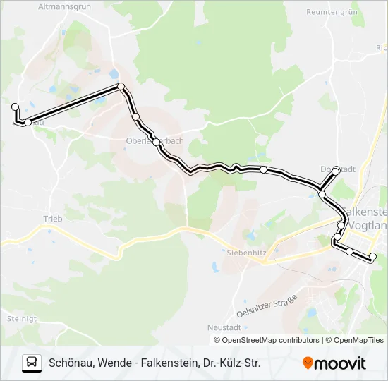 71 Bus Line Map