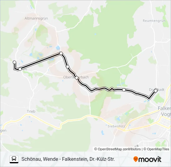 71 Bus Line Map