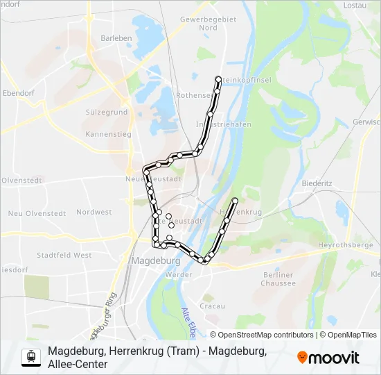 N1 Light Rail Line Map