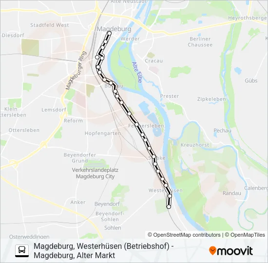 N2 Bus Line Map
