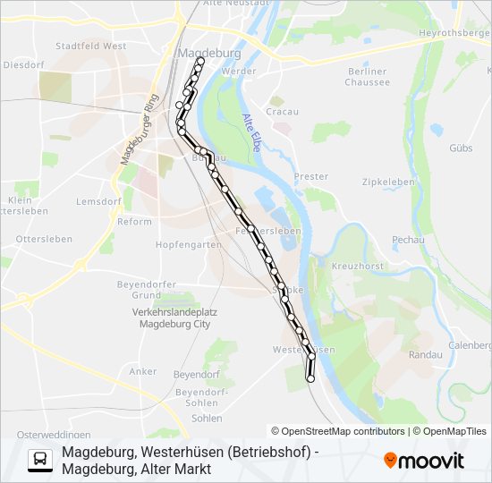 Автобус N2: карта маршрута