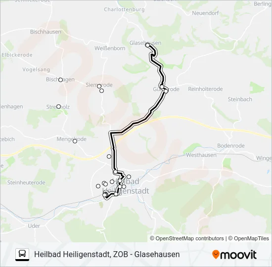 2 Bus Line Map
