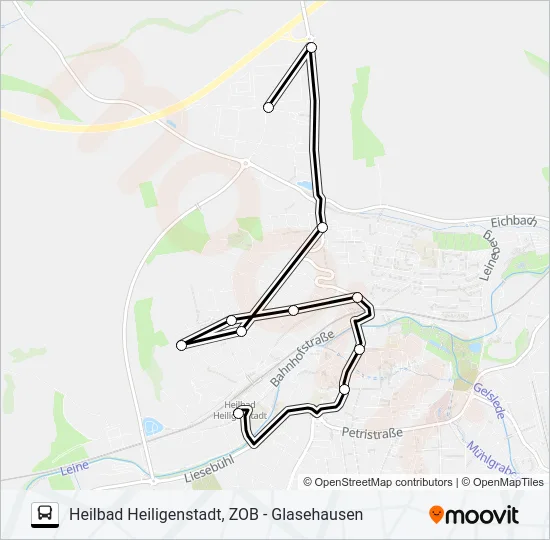 2 Bus Line Map