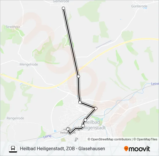 2 Bus Line Map