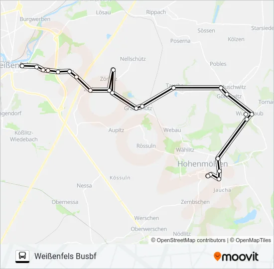 801 Bus Line Map