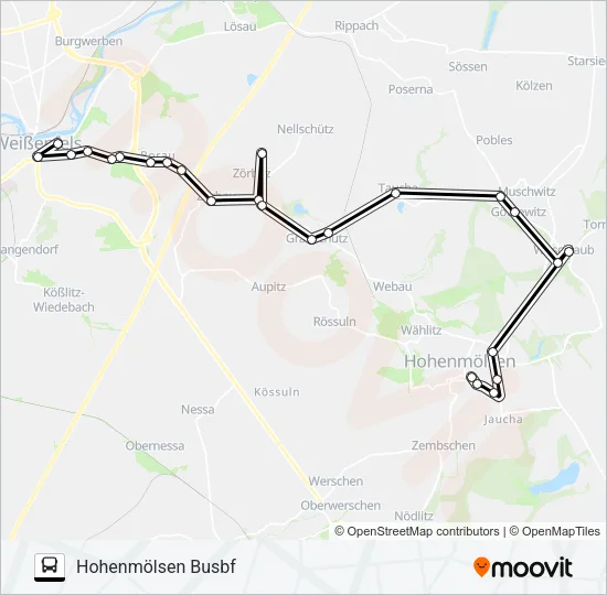 801 Bus Line Map