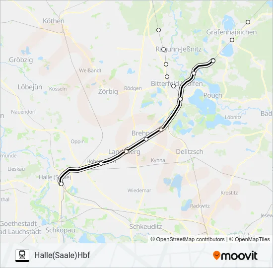 S8 Train Line Map