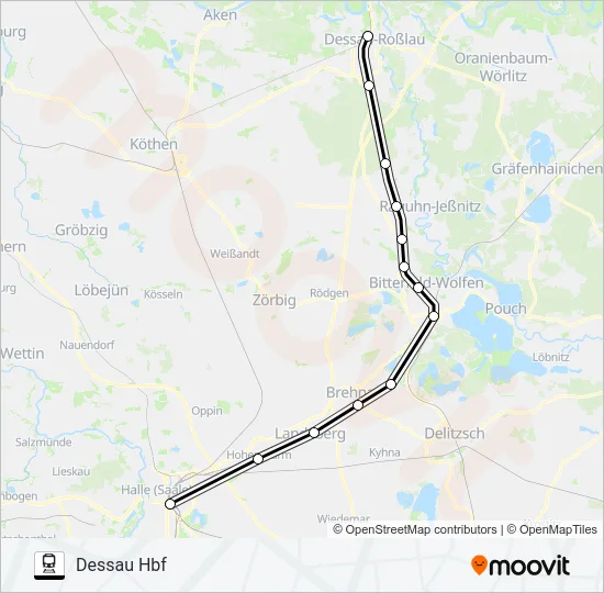 S8 Train Line Map