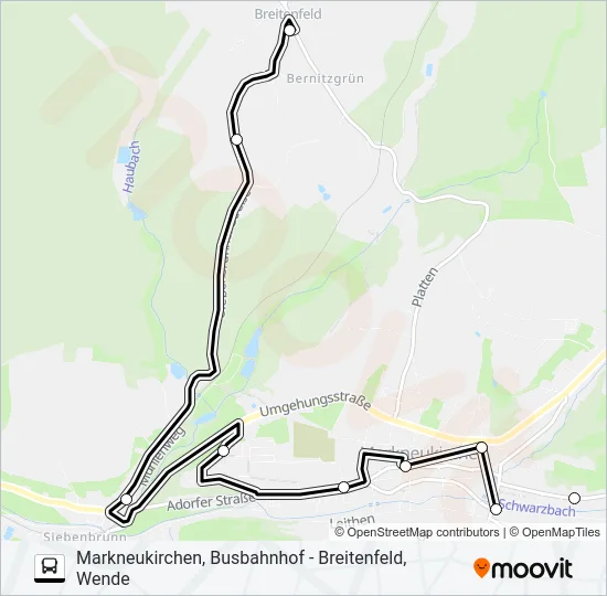 33 Bus Line Map