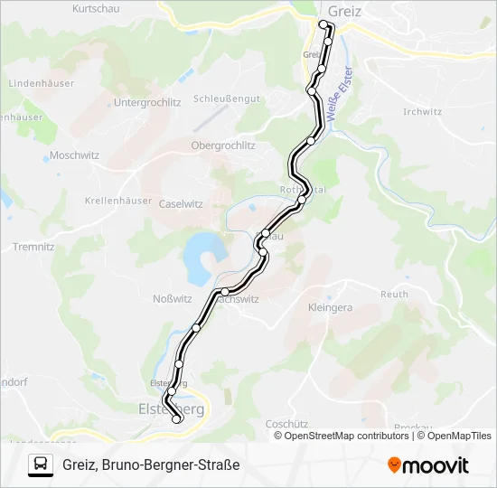 Автобус 1: карта маршрута