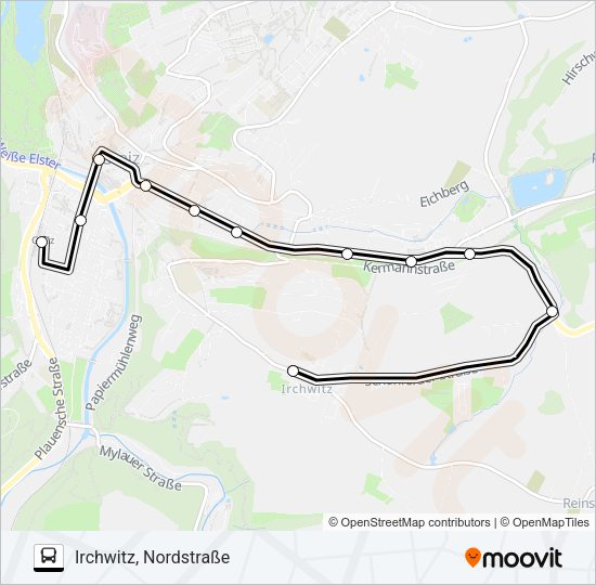 Автобус 1: карта маршрута