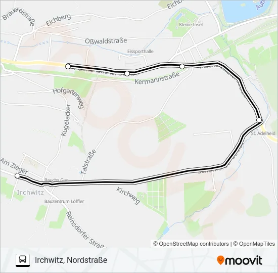 1 Bus Line Map