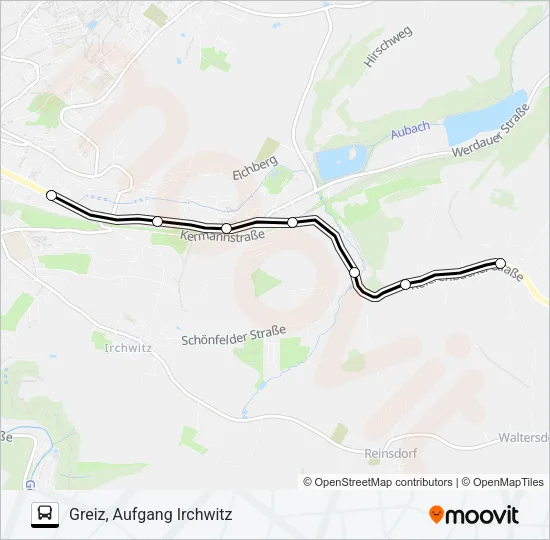 1 Bus Line Map