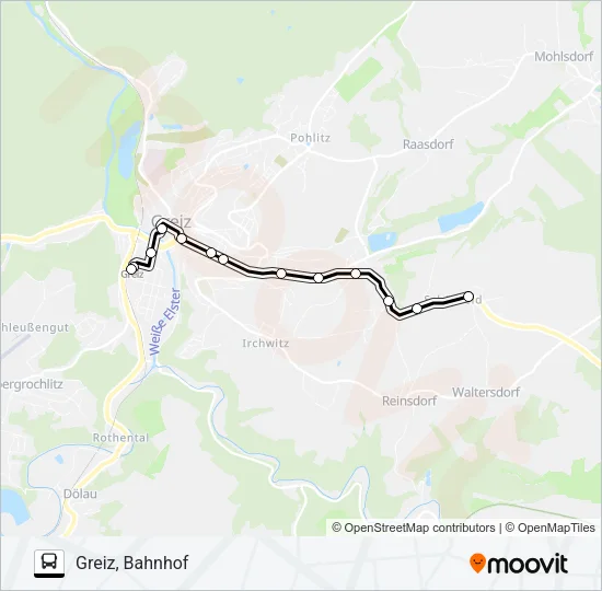 1 Bus Line Map