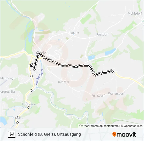 1 Bus Line Map