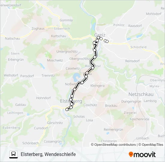 1 Bus Line Map