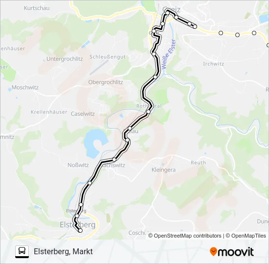 1 Bus Line Map
