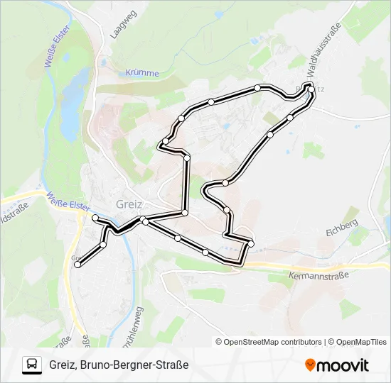 Автобус 6: карта маршрута