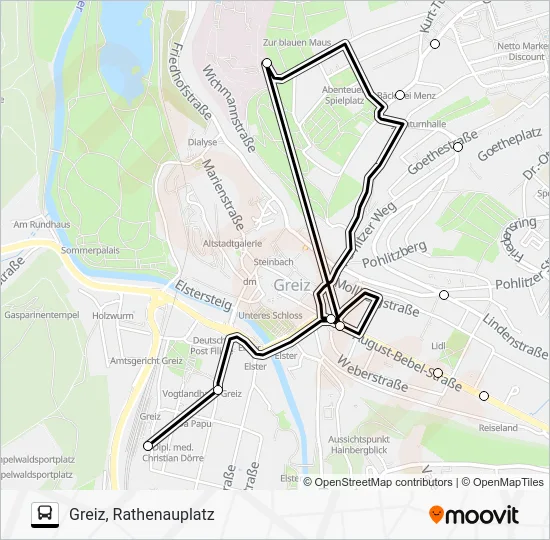Автобус 6: карта маршрута