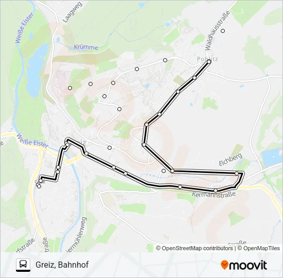 6 Bus Line Map