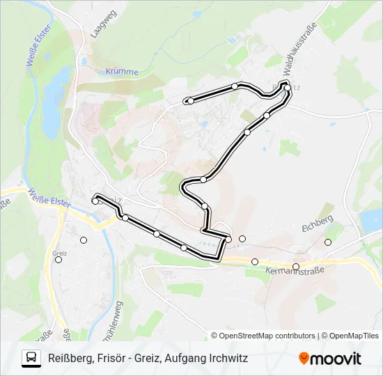 Buslinie 6 Karte
