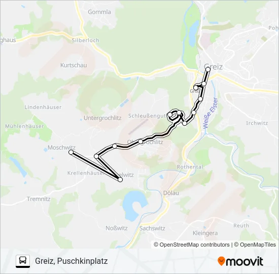 12 Bus Line Map