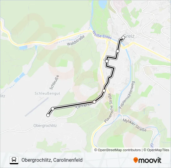 12 Bus Line Map