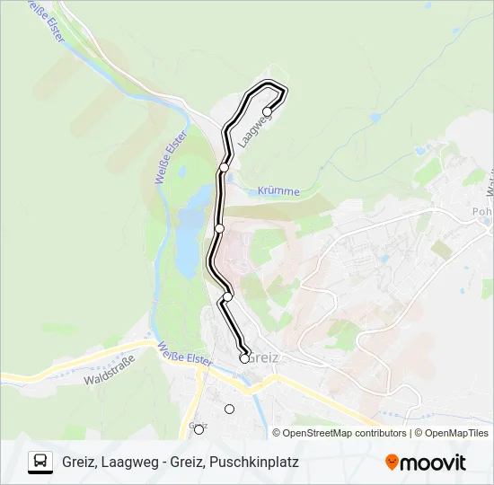 13 Bus Line Map