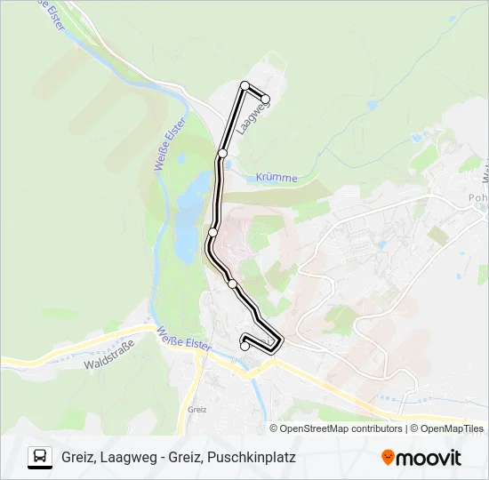 13 Bus Line Map