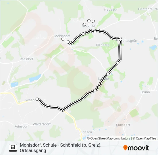 18 Bus Line Map