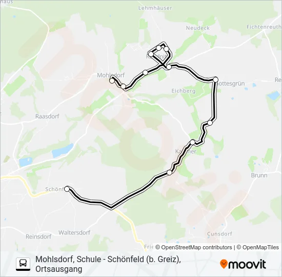 18 Bus Line Map