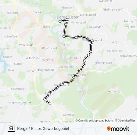 21 Bus Line Map