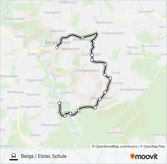 21 Bus Line Map