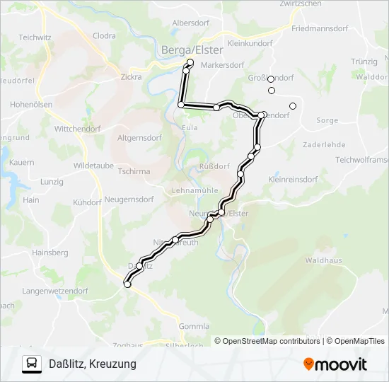 21 Bus Line Map