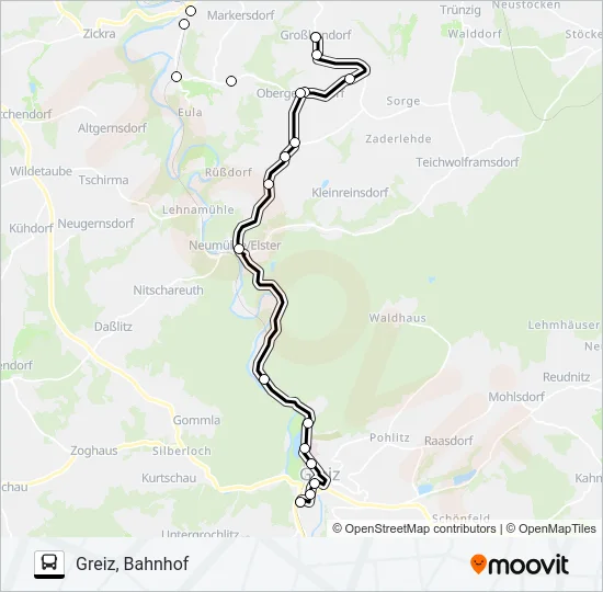 21 Bus Line Map