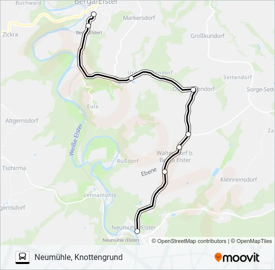 21 Bus Line Map