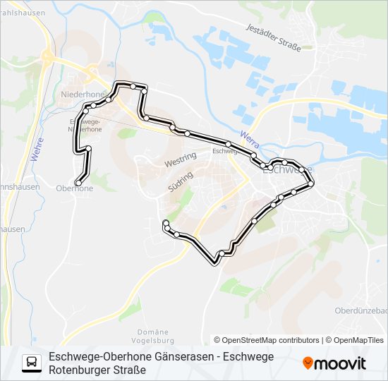 4 Route: Fahrpläne, Haltestellen & Karten - Werraland Wohnstätte 