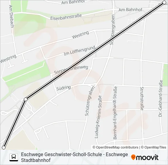 5 Bus Line Map
