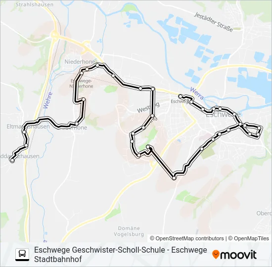 5 Bus Line Map