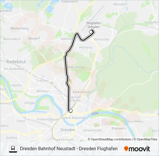SEV S2 Bus Line Map