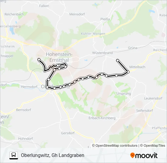 251 Bus Line Map