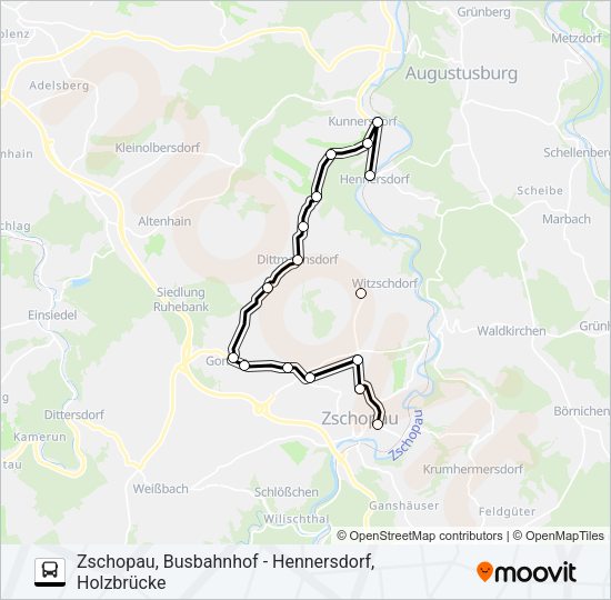 234 Route: Schedules, Stops & Maps - Zschopau, Busbahnhof (Updated)