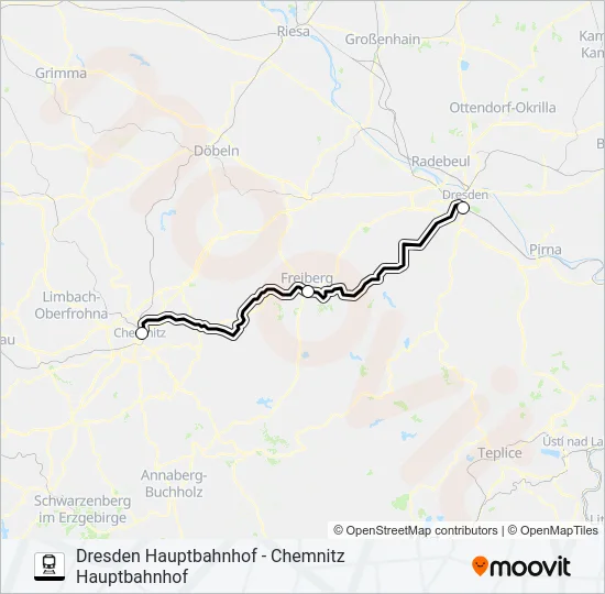 RB 30 Train Line Map