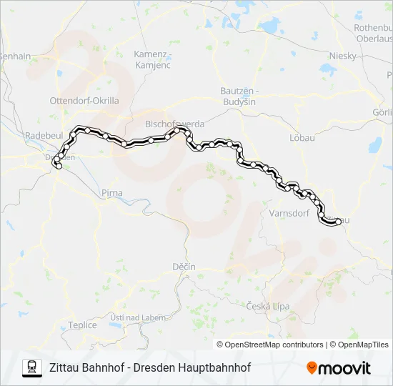 RB 61 Train Line Map