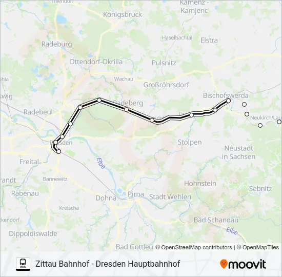 RB 61 Train Line Map