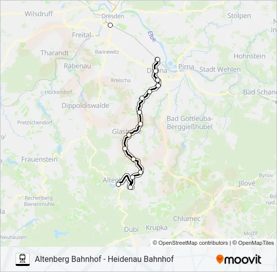 RB 72 Train Line Map