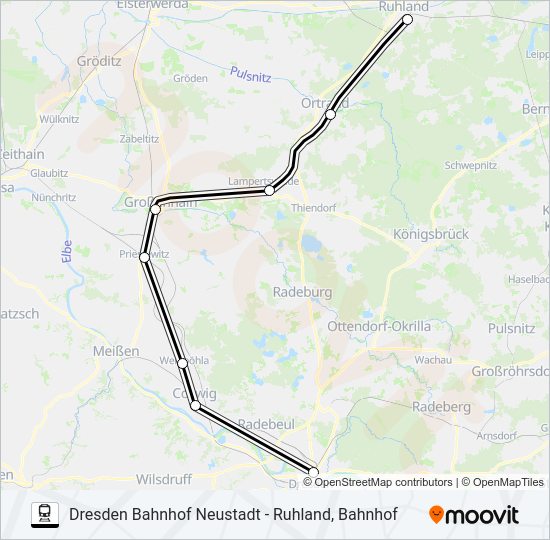 re 18 Route: Fahrpläne, Haltestellen & Karten - Dresden Bahnhof ...