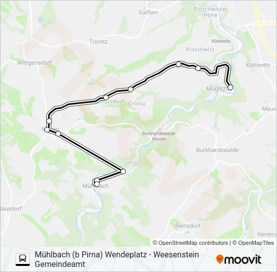 202 Bus Line Map